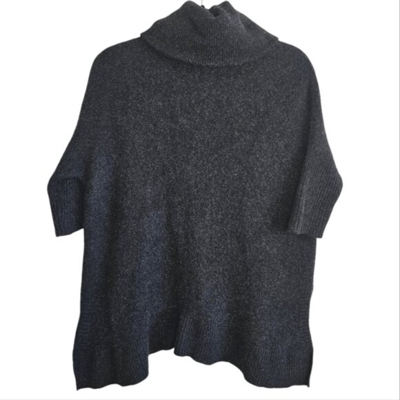 360 Sweater dark grey 100% cashmere turtle neck knit oversized sweater size XS - Picture 4 of 9